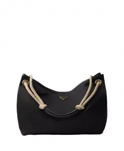 Большая сумка через плечо Mariner из нейлона. Prada, черный