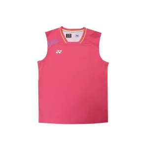 Футболка-майка мужская 327 Magenta V-образный вырез тонкая прямая посадка YONEX, 327 magenta