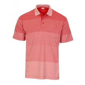 Мужская футболка-поло Gioberti в полоску с короткими рукавами и нагрудным карманом, красный