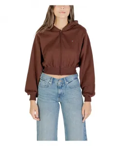 Укороченная толстовка с флагом Tommy Jeans, коричневый