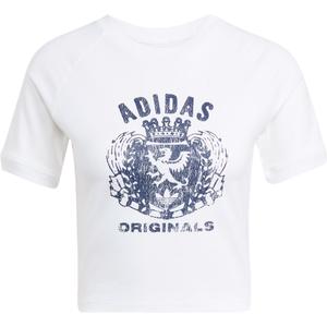 Футболка с рукавом реглан SS25 для женщин Adidas Originals, белый