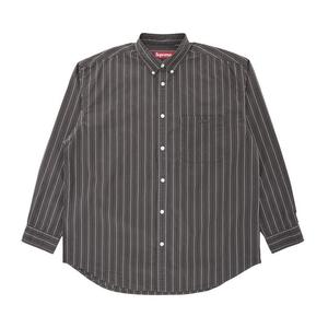 Рубашка Supreme Loose Fit Stripe Shirt, Grey