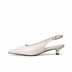 SHOEMAKER QUEEN Женские туфли на высоком каблуке с расклешенным каблуком молочно-белые, цвет Milk White