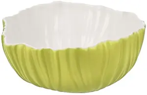 Фарфоровая миска Kaiser "Чаша со спирулиной", 1 предмет, из фарфора, элегантный, неподвластный времени дизайн Kaiser Porzellan Ø 13,5 см, зеленый/белый