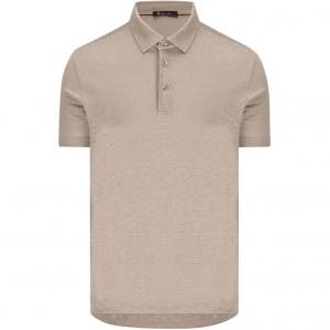 Loro Piana Поло мужское цвета хаки