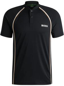 BOSS рубашка поло с логотипом, черный