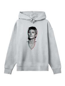 Толстовка F4NT4STIC TV Times Pop Star David Bowie Portrait 1977, Grey