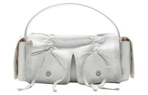 Acne Studios Сумка через плечо из коровьей кожи для женщин, белая и серая