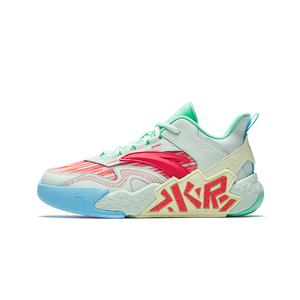 Cement Kryptonite из искусственной кожи и текстиля, нескользящая, износостойкая, дышащая низкая Antakids, sunlit зеленый/millennium красный