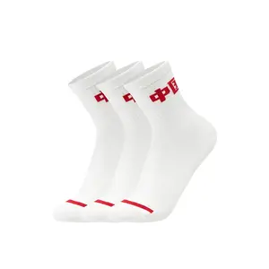 LINING Набор из 3 пар унисекс носков Crew белый