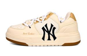 Кроссовки для скейтбординга Chunky Liner с нескользящей подошвой, износостойкие, унисекс, экрю MLB, Ecru