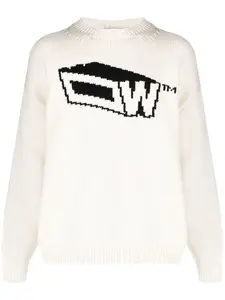 Джемпер Graffiti Zine с логотипом OFF-WHITE, белый