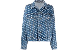 Куртка с логотипом игры Alexander Wang, синяя