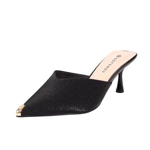 Женские сандалии с защитным носком, устойчивые к истиранию и скольжению GUDIANFENGDU, Black