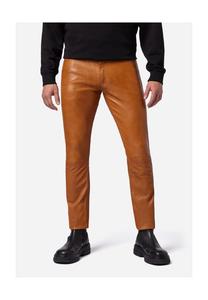 Кожаные брюки облегающего кроя Кожаные брюки с 5 карманами из кожи ягненка - облегающий крой Ricano, цвет cognac