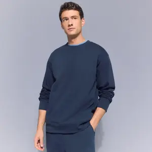 Мужская спортивная толстовка с круглым вырезом Boomerang, темно-синий