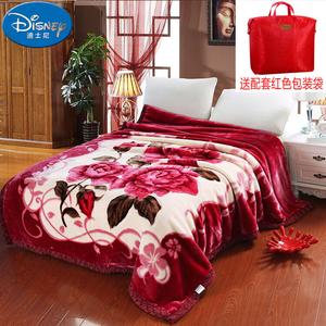 Disney Одеяло 180х200 см, двухслойное утолщенное, цвет Flowers Open to Wealth