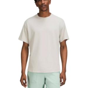 Мужская футболка для тренировок свободного кроя SS22 Lululemon, mixed color linen/hrwl