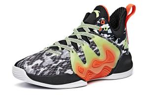 Баскетбольные кроссовки Mountain 1 мужские с низким верхом, черные/белые/дымчато-серые/оранжевые Anta