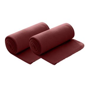 Флисовое одеяло wometo, 130x160 см, бордо