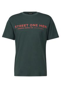 Street One MEN Футболка в темно-зеленом цвете