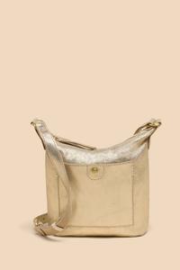 Миниатюрная кожаная сумка через плечо с изображением папоротника White Stuff, желтый