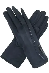 Перчатка с пуговицами LL Accessories, синий