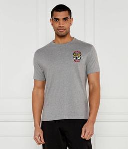 Футболка мужская Kenzo с принтом тигра, серый
