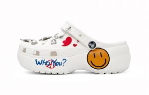 Классические платформенные клоги dream bowknot, классические облачные клоги для женщин Crocs, белый