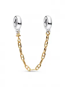 Удлиненная страховочная цепь Pandora, серебро/золото