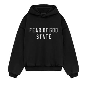 Худи Fear of God Essentials Kids Heavy Fleece Hoodie 'Black', черный