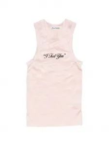 Топ с принтом Acne Studios, розовый