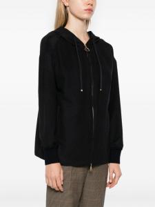 Moncler худи с нашивкой-логотипом, синий