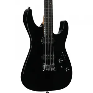 Электрогитара Charvel Pro Mod DK24 HH 2PT EBN, глянцевый черный