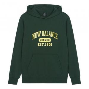 Худи New Balance Logo Sportswear Hoodie 'Green Yellow', зеленый