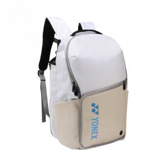 YONEX Натуральная и экологичная серия ткань+искусственная кожа рюкзак unisex pearl white
