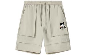Повседневные шорты мужские легкие светло-коричневые хаки Fila, хаки