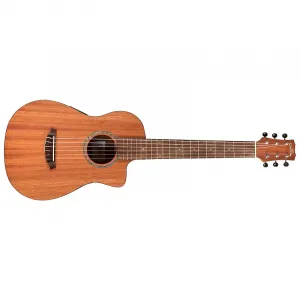 Cordoba Mini II MH-CE - верхняя дека из красного дерева, спинка и обечайки из красного дерева, нейлоновая акустико-электрическая гитара - красное дерево