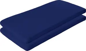 Детская простыня на резинке Erding, 2 шт., темно-синяя, 60x120 см - 70x140 см Erwin Müller