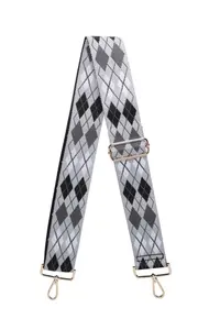 Регулируемый ремешок из парусины с ромбовидным узором Argyle Fontanella Fashion, серый