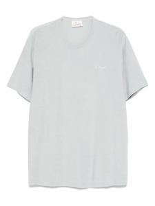 Футболка с вышитым логотипом MC2 Saint Barth, синий