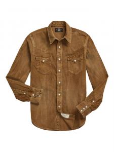 Ralph Lauren RRL рубашка Buffalo Western, коричневый