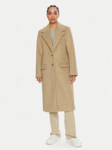 Шерстяное пальто оверсайз 2Ndday, бежевый