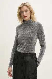 Футболка с длинным рукавом Answear Lab, серебряный