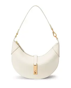 Кожаная мини-сумка через плечо Polo ID Polo Ralph Lauren, белый