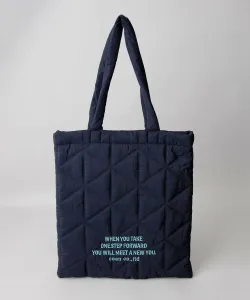 Стеганая сумка-тоут с вышитым логотипом и геометрическим узором Coen, цвет Other 3