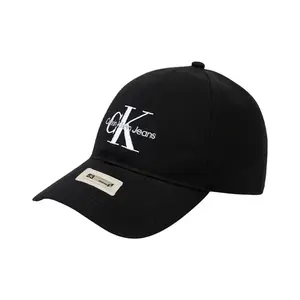 Calvin Klein Хлопковая бейсболка унисекс черная, Black