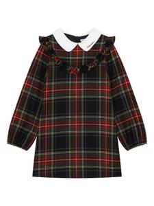 Dolce & Gabbana Kids платье в клетку, черный