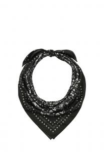 Шарф MICHAEL Michael Kors FLORAL SQUARE, Dark Grey