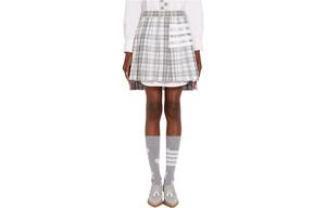 Повседневная короткая юбка женская серая THOM BROWNE